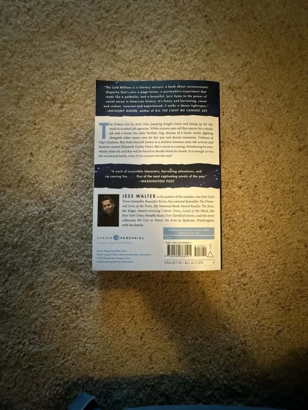 The Cold Millions: A Novel by Jess Walter